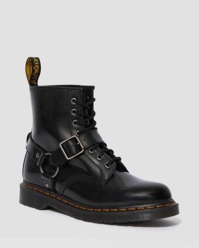 Botas Con Cordones Dr Martens 1460 Harness Cuero Para Mujer DR3475E